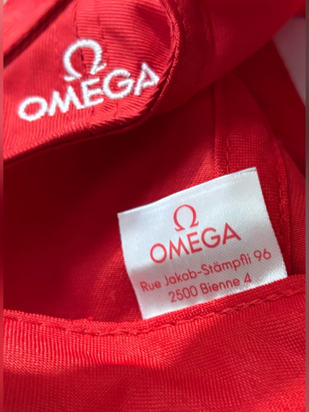 Omega Hat - Red Adjustable baseball cap OS - Picture 5 of 6